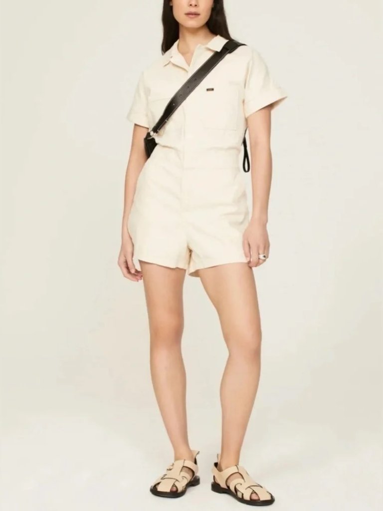 Lee, Short Union-Alls, Large, Cream